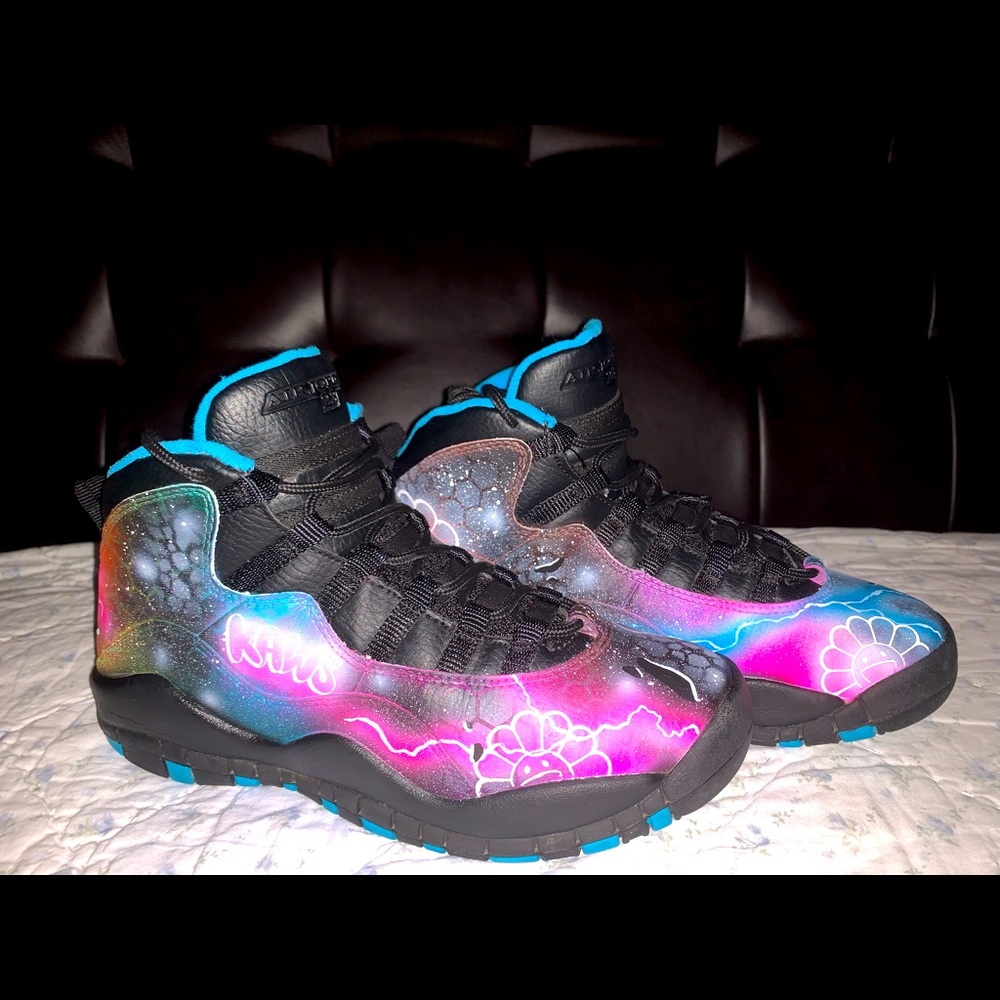 Jordan 10 custom Kaws/Galaxy Theme